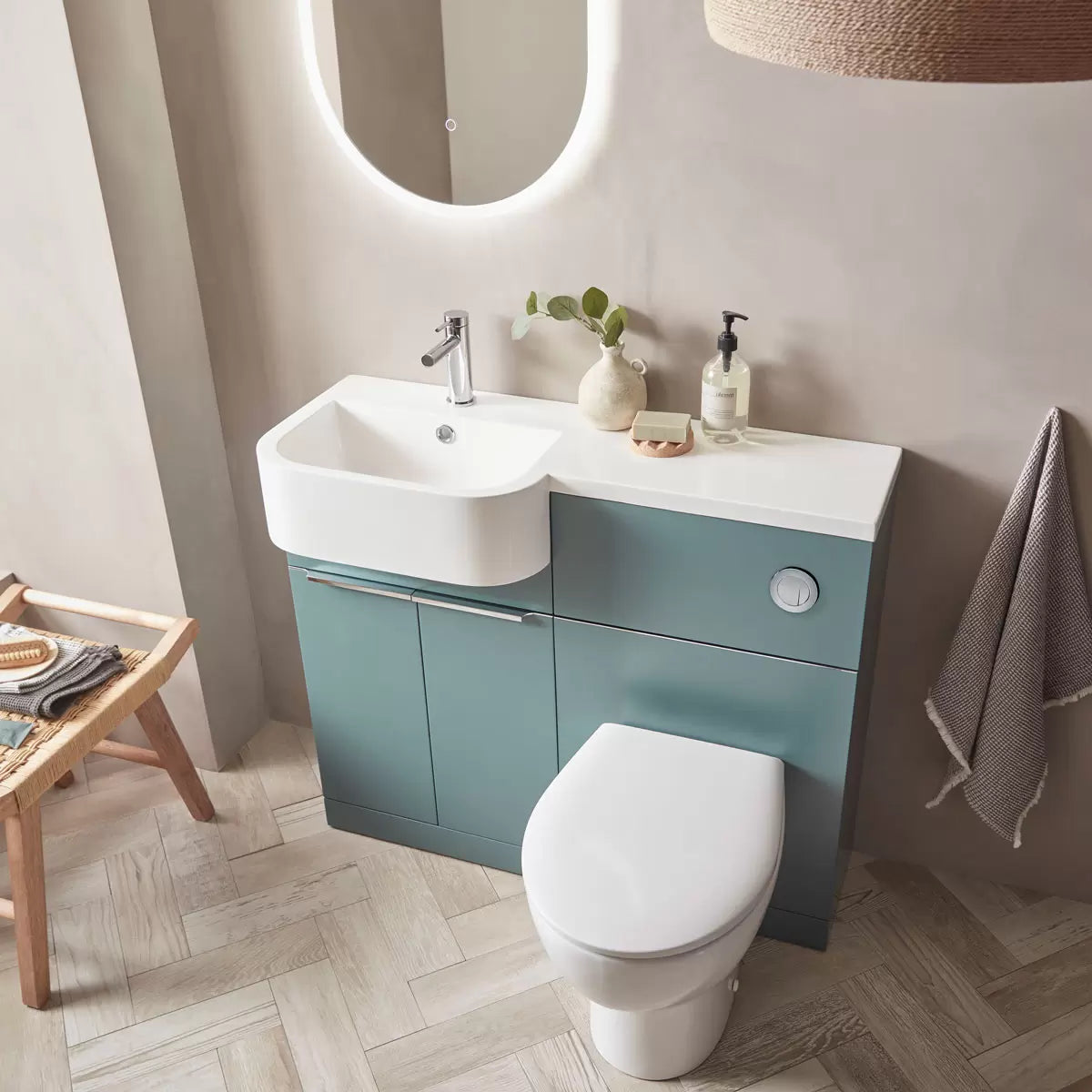 Tavistock Lindo 99.6 cm Floor Mounted Left Hand WC Unit