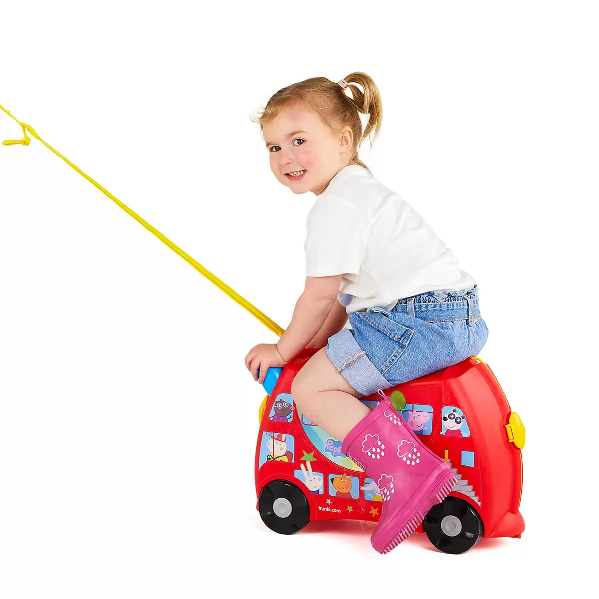 Trunki Peppa Pig Party Bus Ride On Hardside Case (3-6 Years)