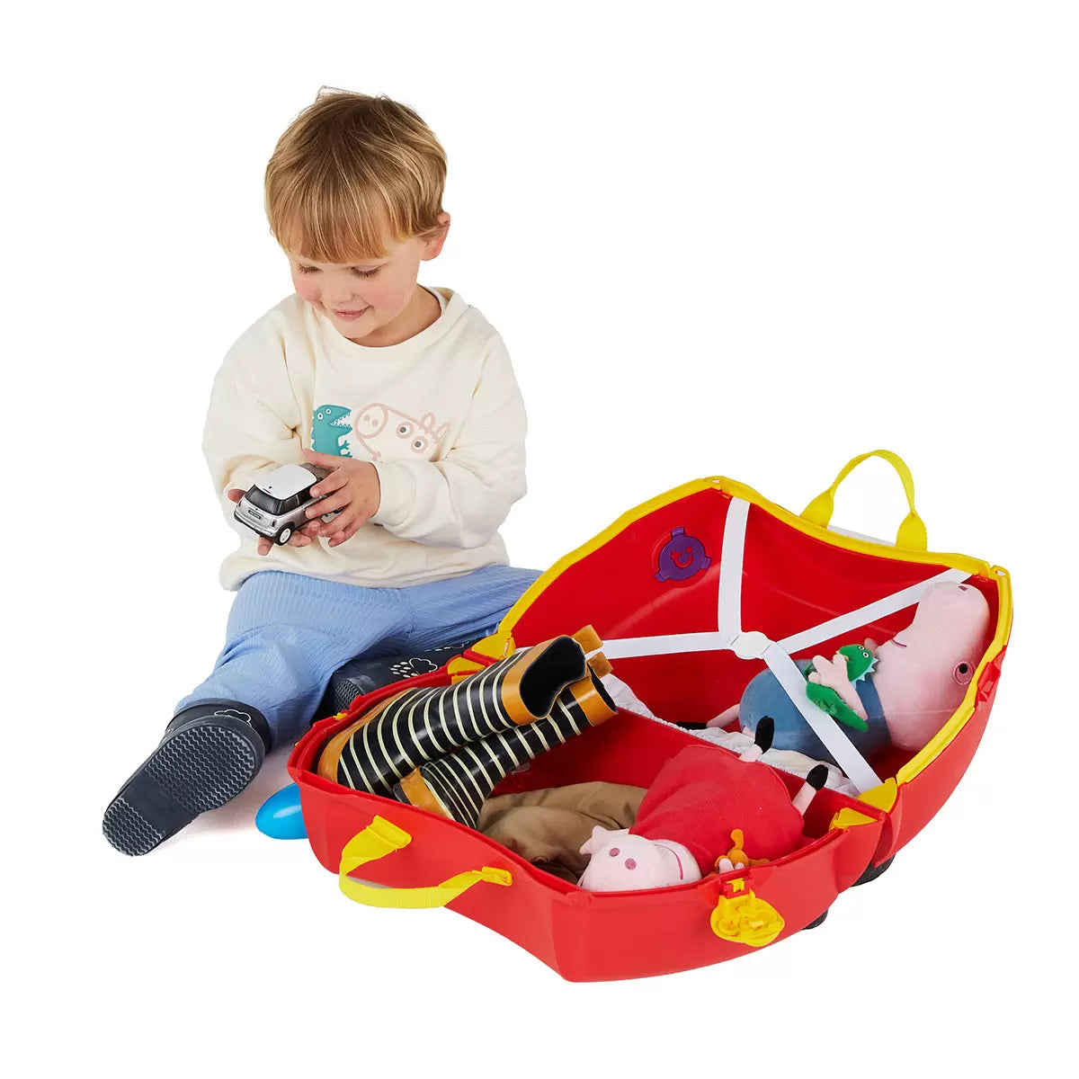 Trunki Peppa Pig Party Bus Ride On Hardside Case (3-6 Years)