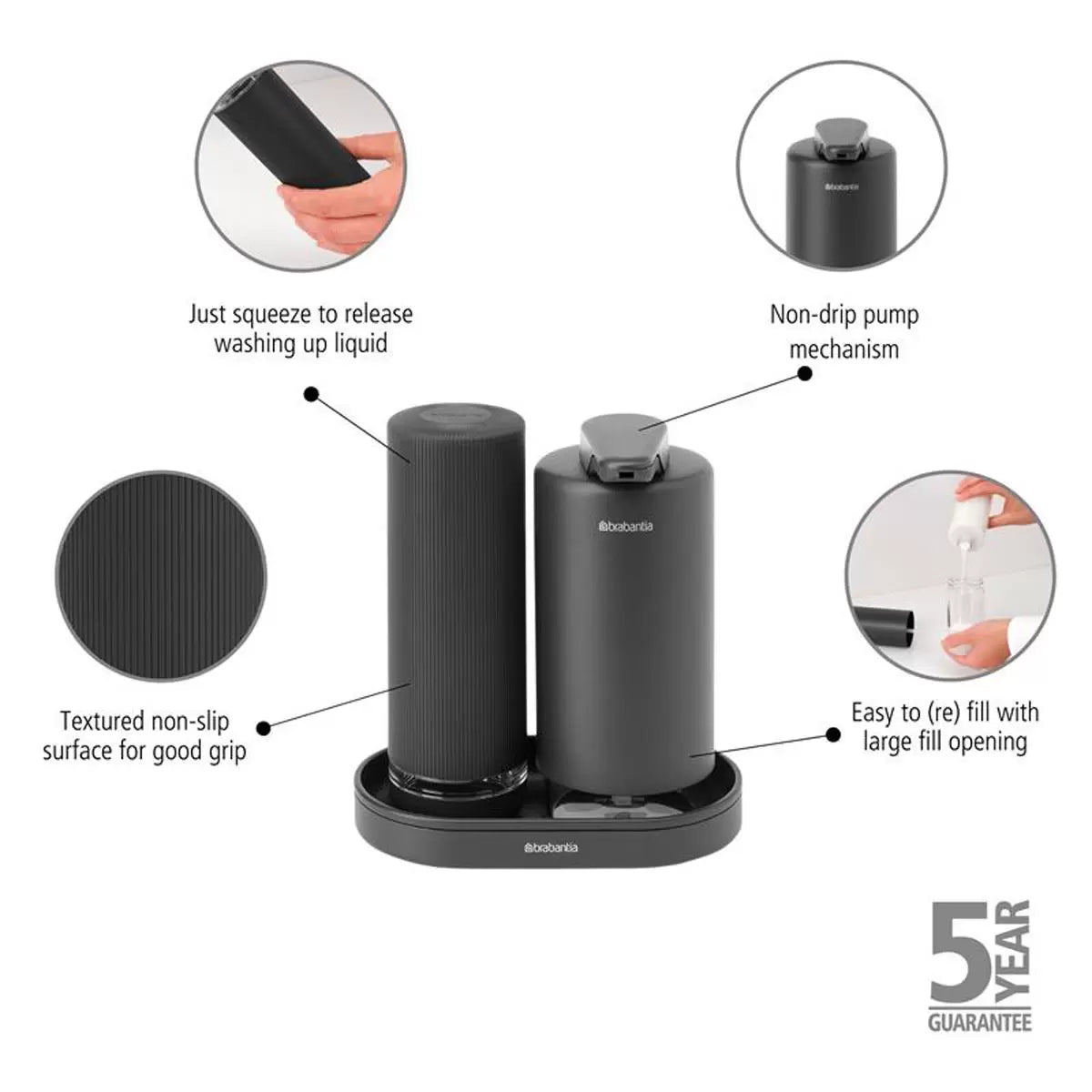 Brabantia SinkStyle Soap Dispenser Set