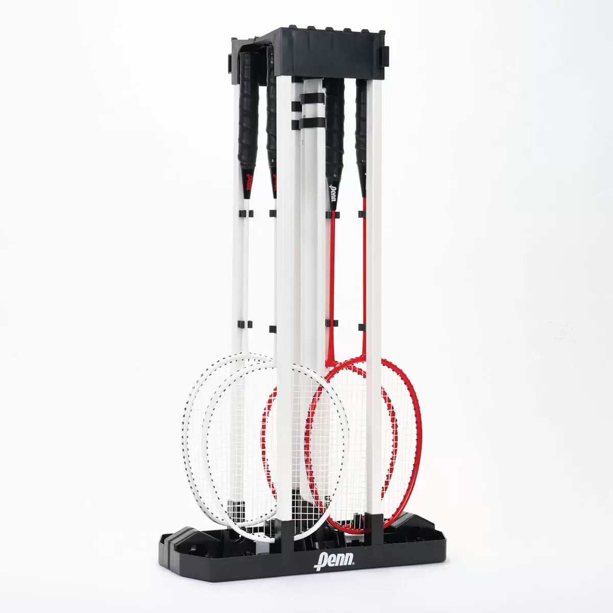 Penn Premium Easy Setup Badminton Set with 4 Rackets and 2 Shuttlecocks