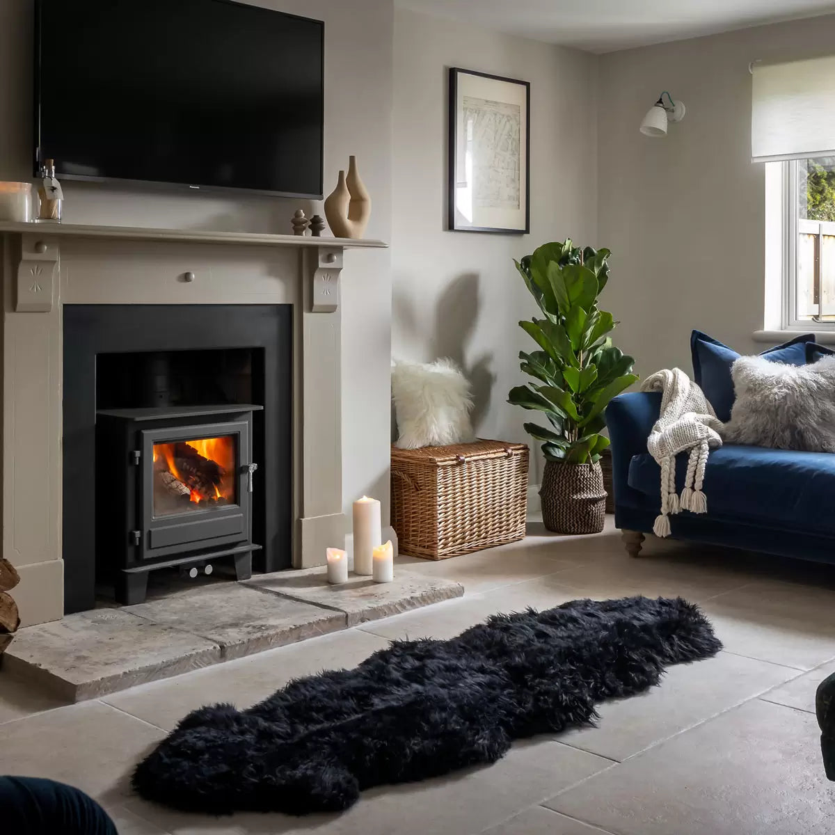 Naturally Sheepskins Long Wool Double Rug, 180 x 55 cm