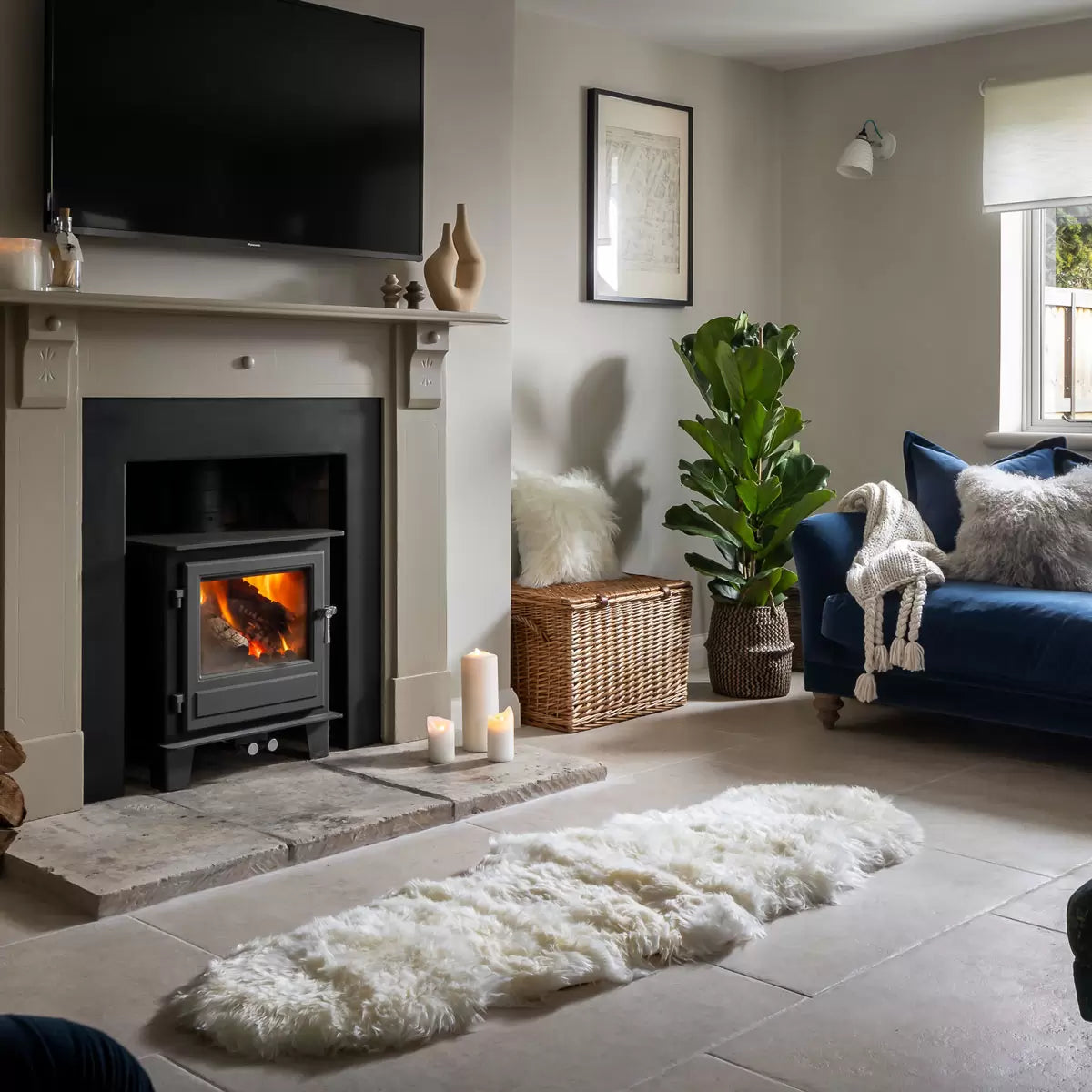 Naturally Sheepskins Long Wool Double Rug, 180 x 55 cm