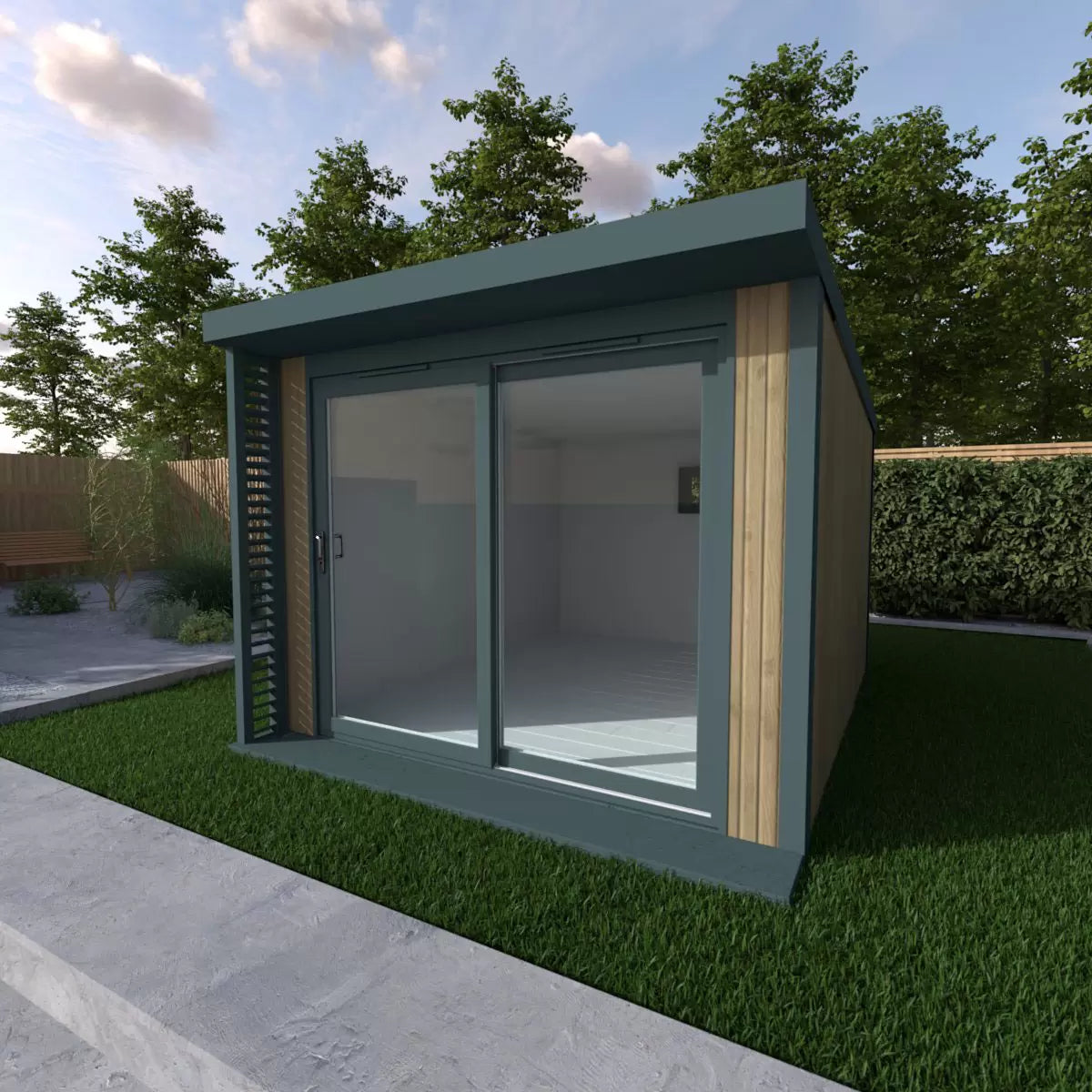 Installed Garden Room, Small Sizes, Basebox Plus by Green Retreats (up to 11m²), view 5