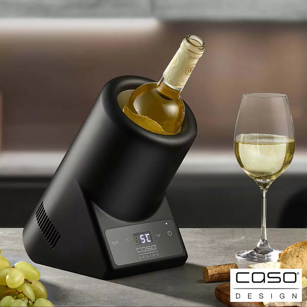 CASO Design VinoCase Table Top Wine Cooler for Single Bottle – Matte Black