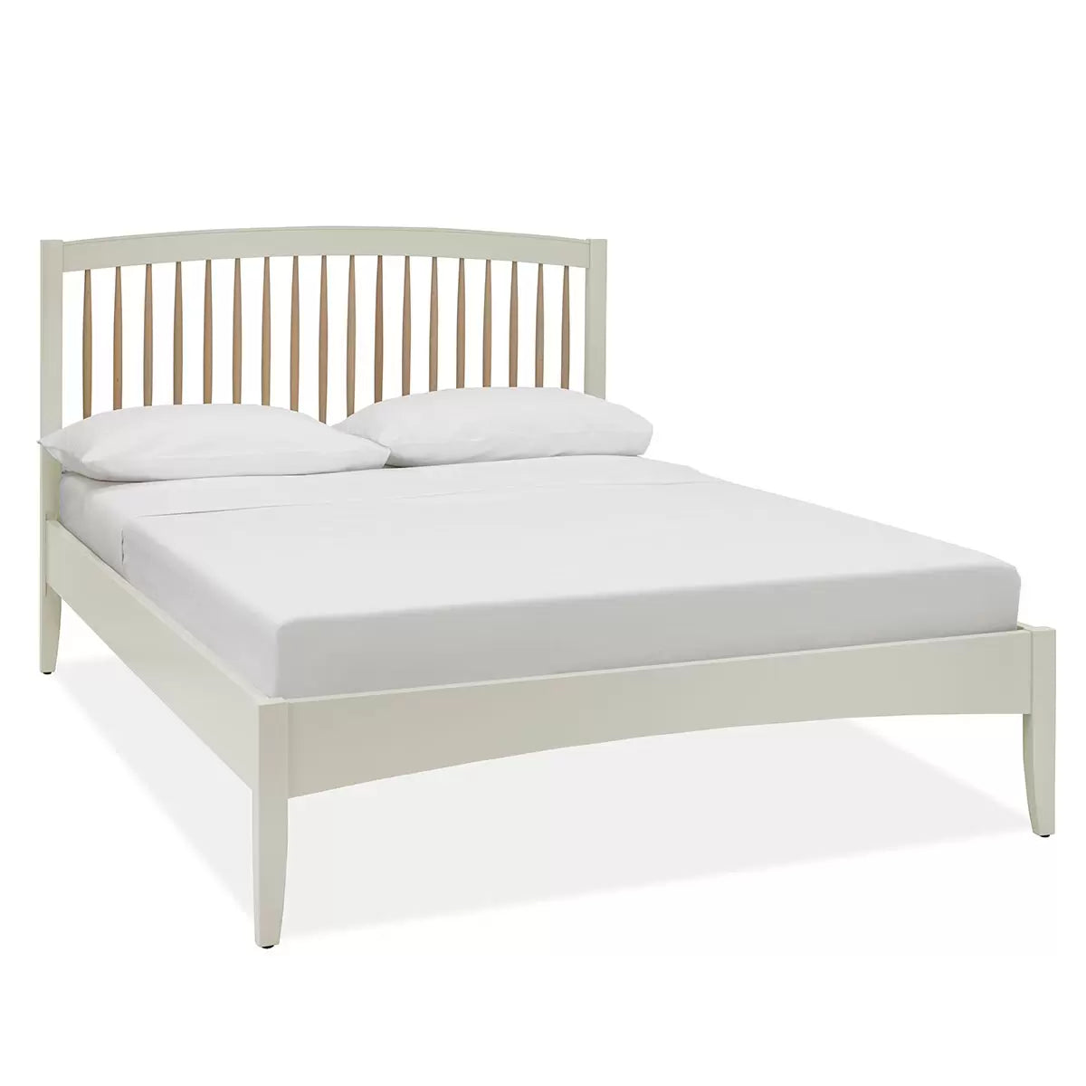 Bentley Designs Whitby Scandi Oak & Soft Grey Bed Frame in 2 Sizes