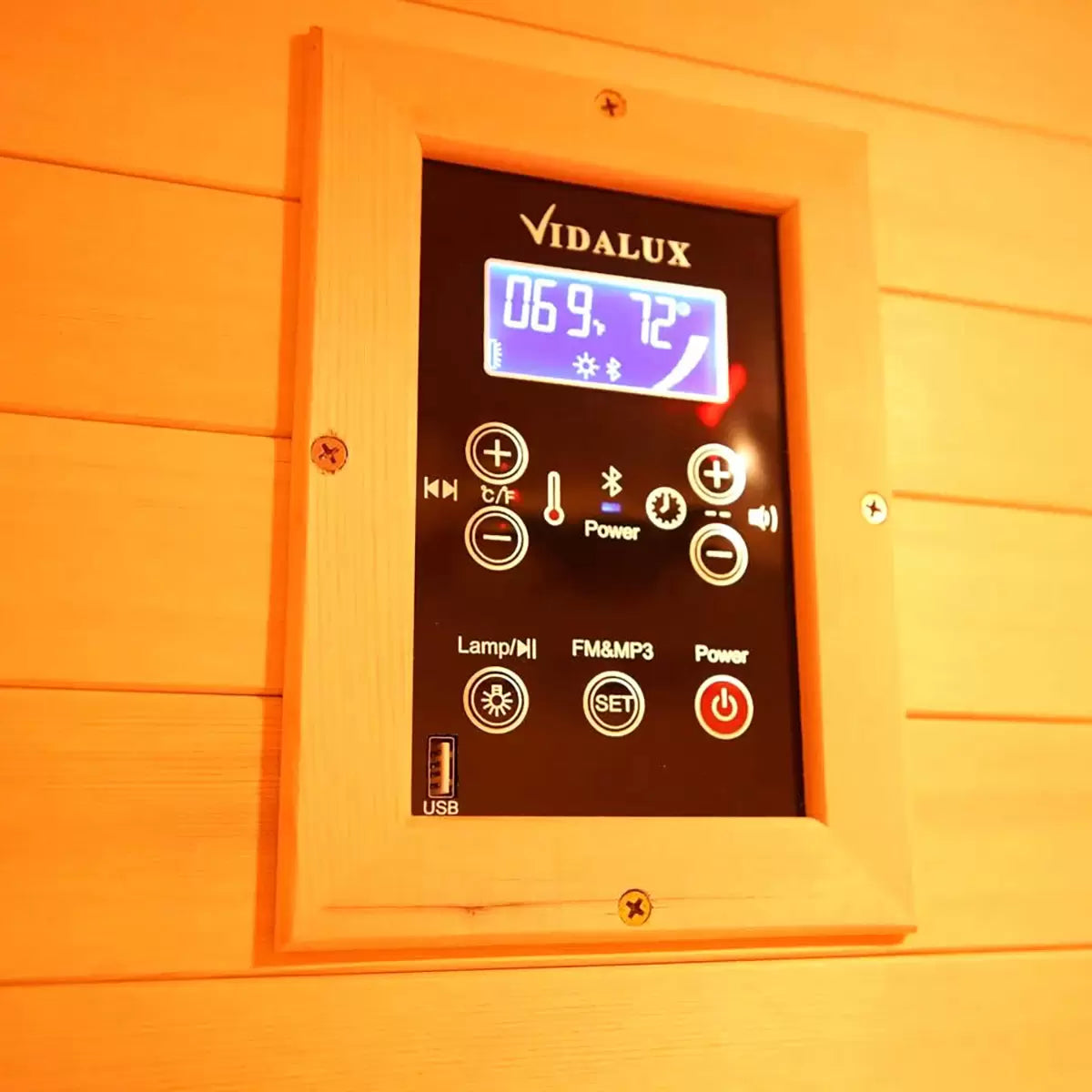 Vidalux Platinum Infrared Indoor Sauna in 4 Sizes