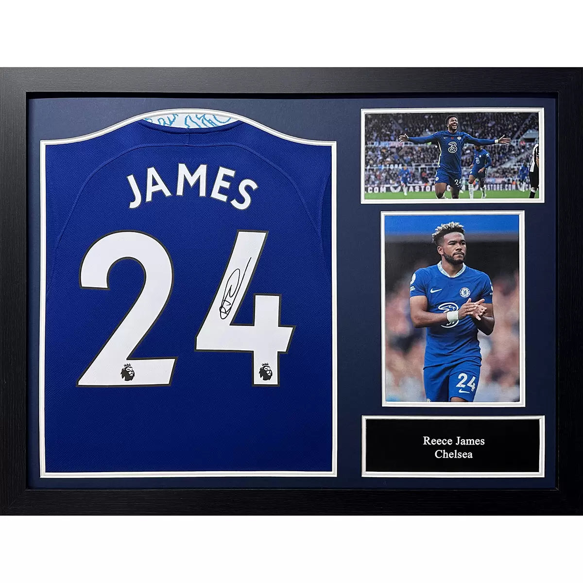 Reece James Signed Framed Chelsea Football Shirt