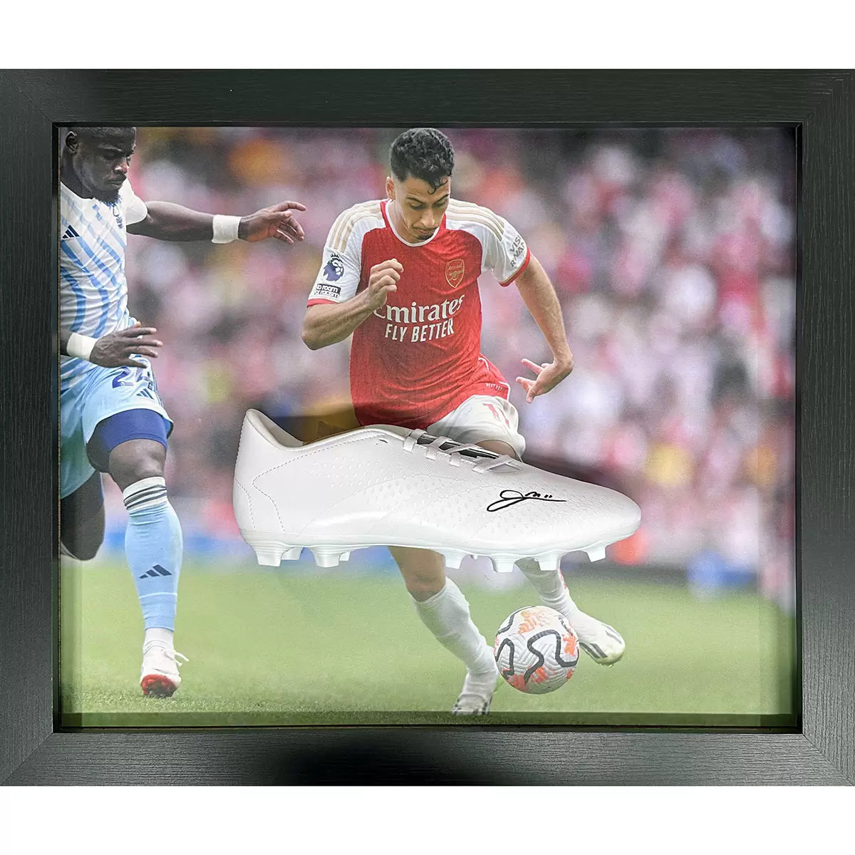 Gabriel Martinelli Signed Framed Adidas Football Boot