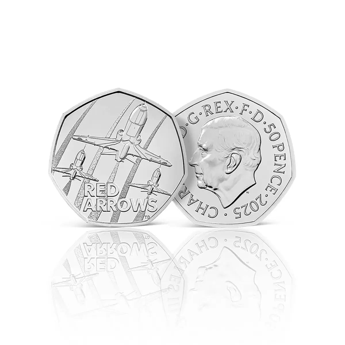 Red Arrows 50p Brilliant Uncirculated Coin Cover from Royal Mail® and The Royal