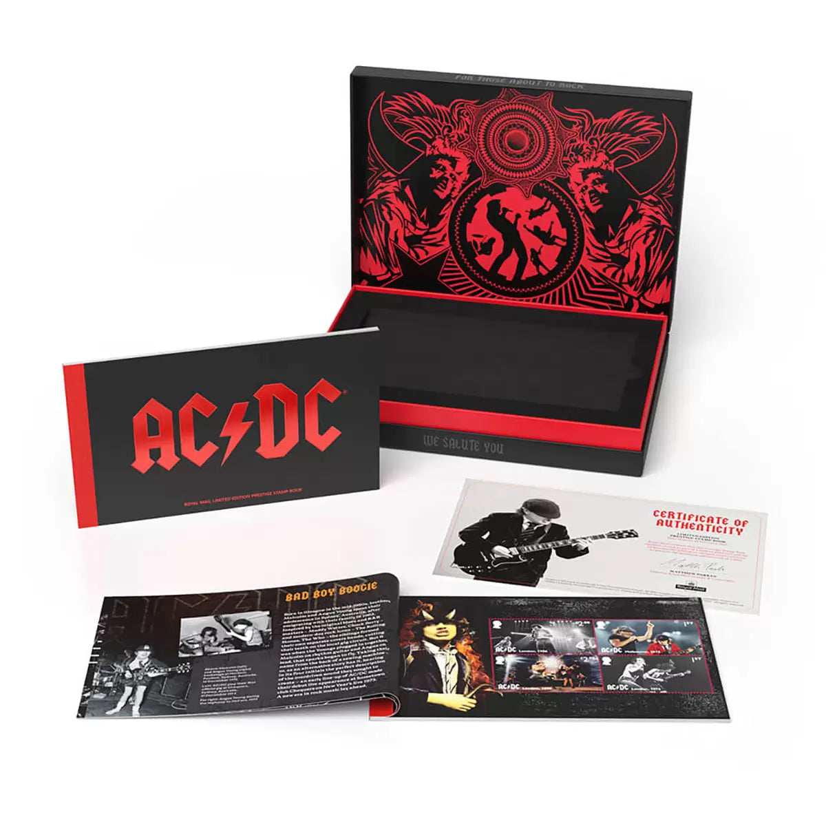 AD/DC Limited Edition Prestige Stamp Book from Royal Mail®