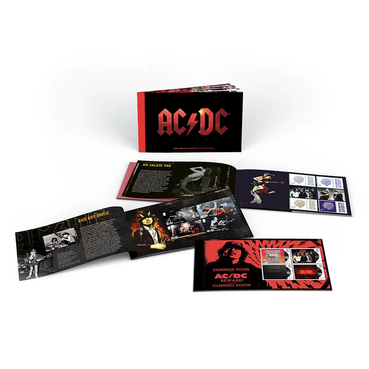 AD/DC Limited Edition Prestige Stamp Book from Royal Mail®
