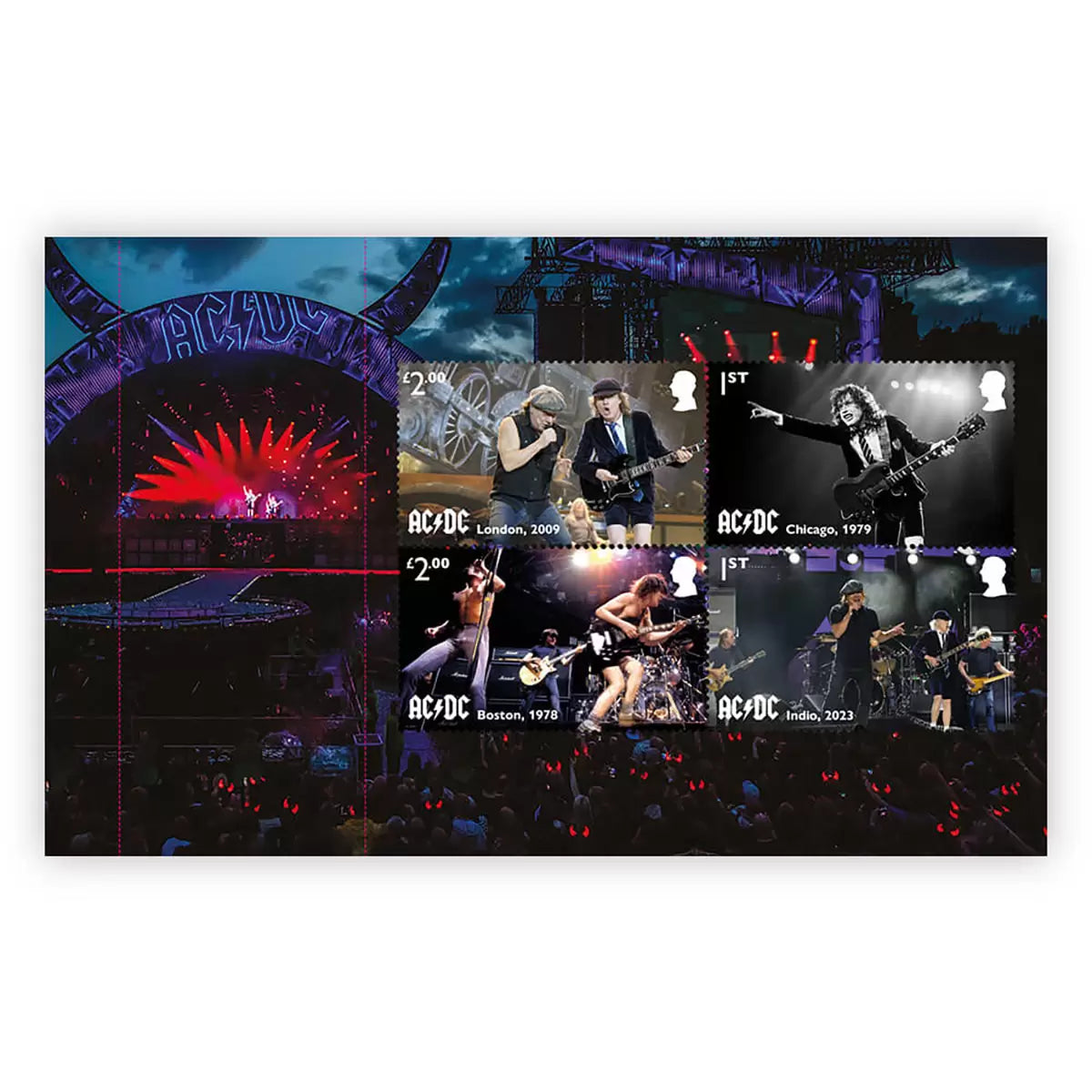 AD/DC Limited Edition Prestige Stamp Book from Royal Mail®