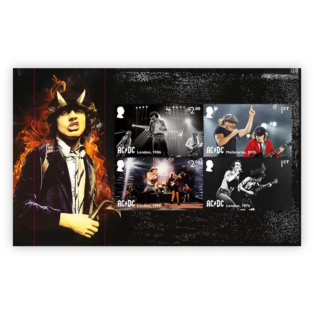 AD/DC Limited Edition Prestige Stamp Book from Royal Mail®