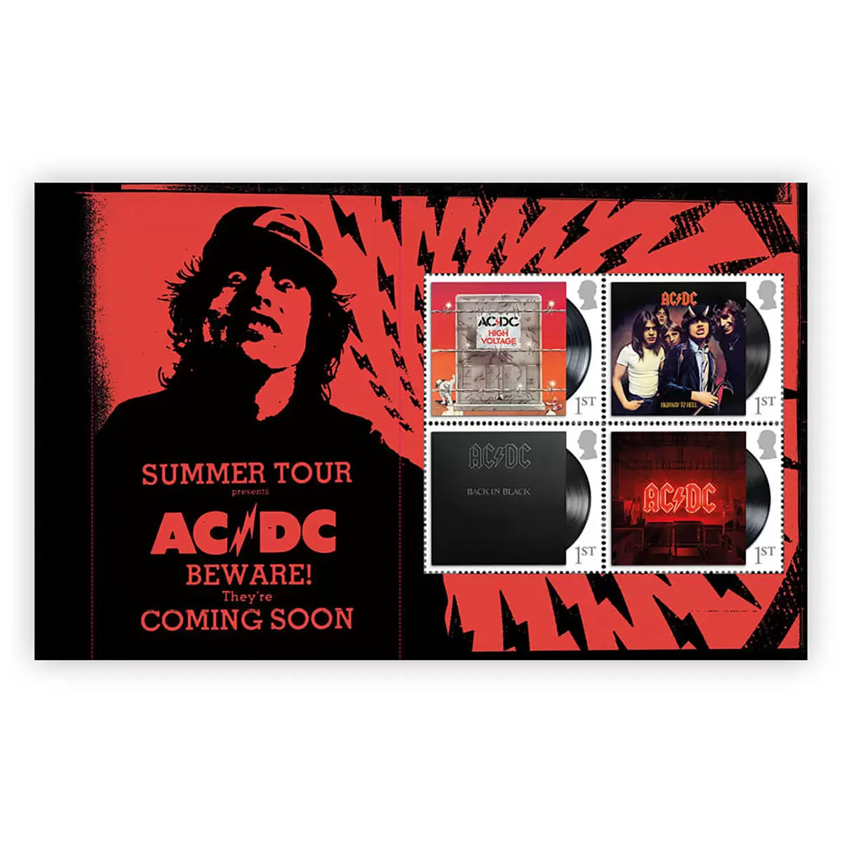 AD/DC Limited Edition Prestige Stamp Book from Royal Mail®