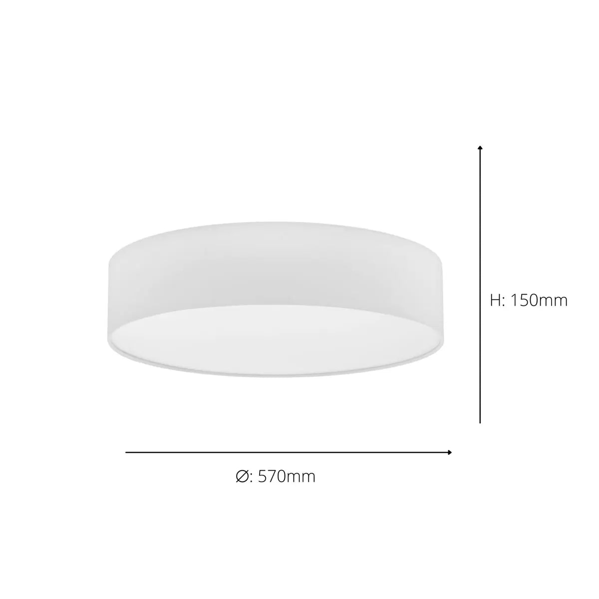 Eglo Pasteri Ceiling Light - 22" (57cm)