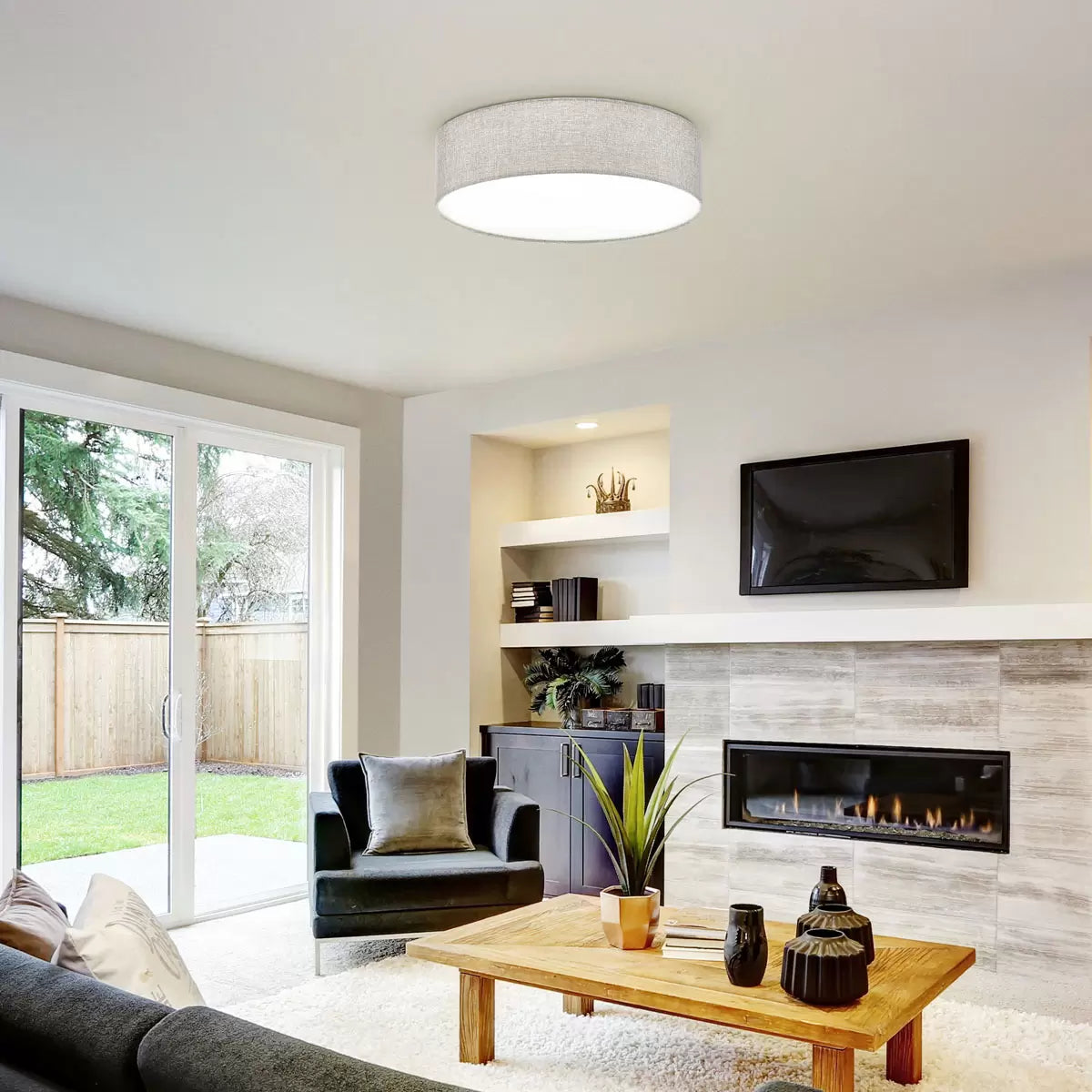 Eglo Pasteri Ceiling Light - 22" (57cm)