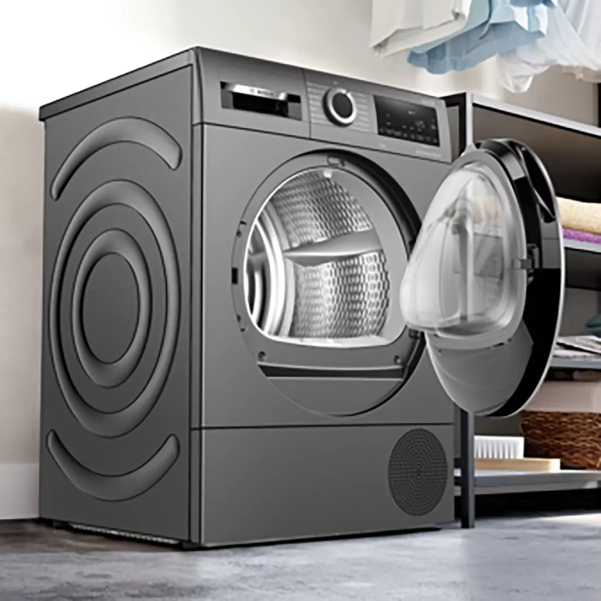 Bosch WQG245R2GB, Series 6, 9kg, Heat Pump Tumble Dryer A+++ Rating in Graphite