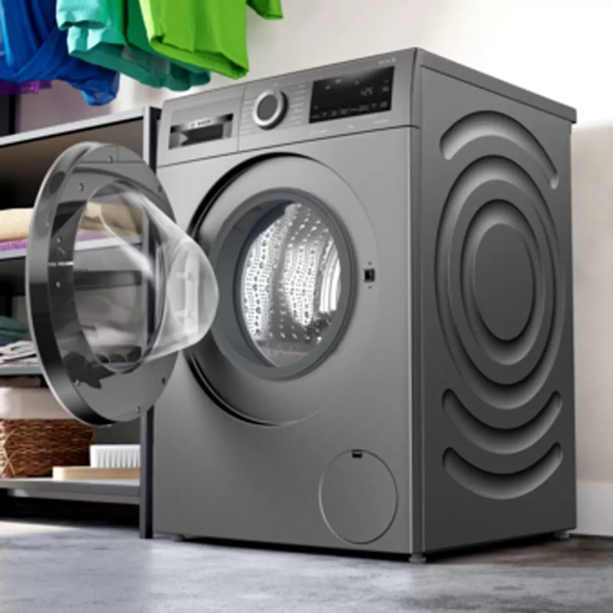 Bosch WGG244ZCGB Series 6, 9kg Washing Machine, A Rated in Graphite