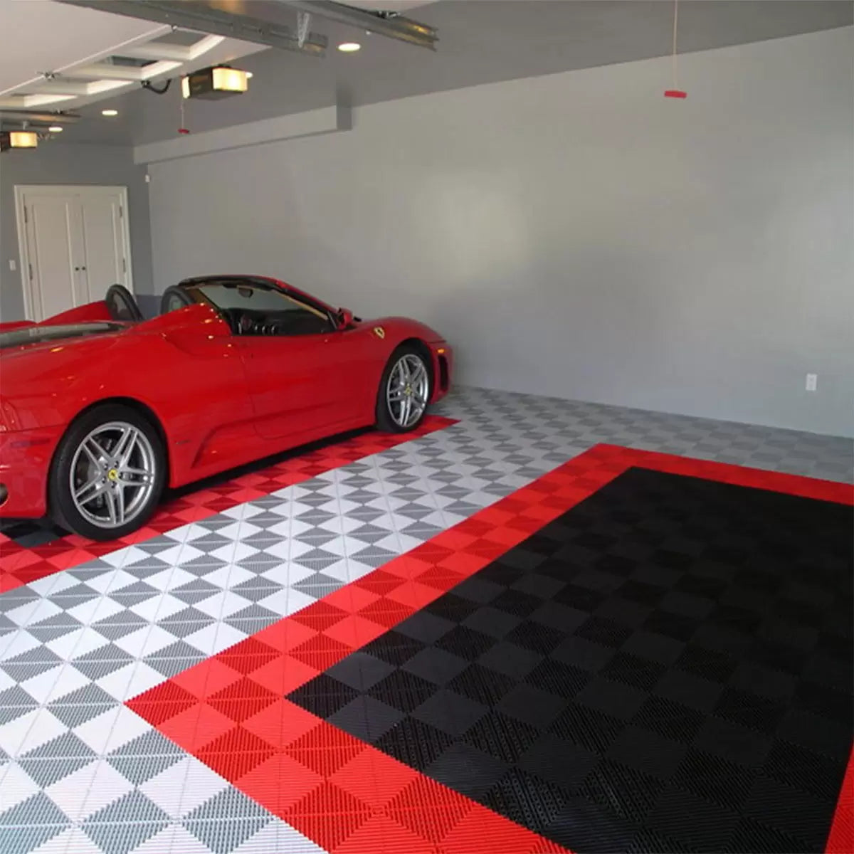 Swisstrax Ribtrax® Pro Vented Modular 19mm Garage Floor Tiles - 25 pack (400