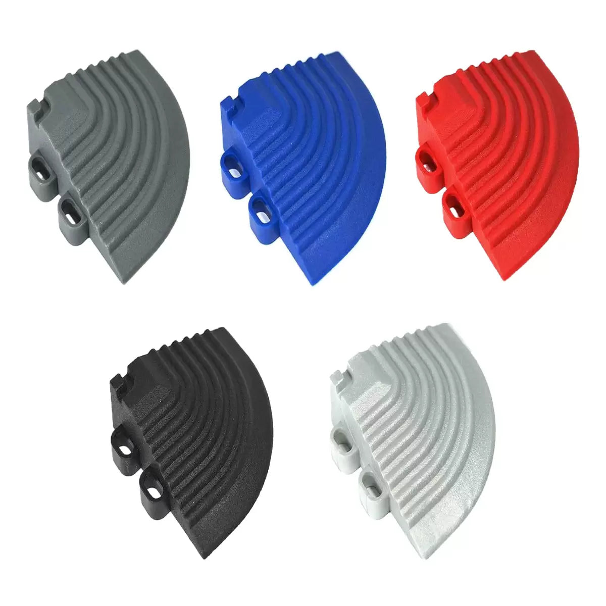 Swisstrax Ribtrax® Pro Vented Modular Garage Floor Corner Ramps - Pack of 4