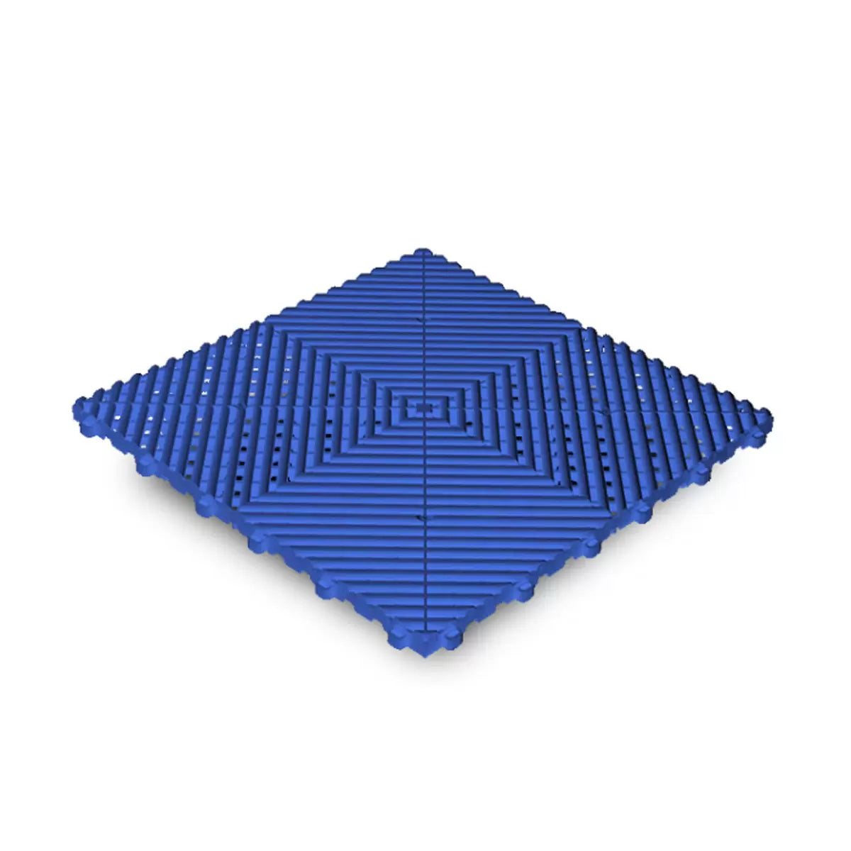 Swisstrax Ribtrax® Pro Vented Modular Garage Floor Tiles - (Box of 25) 4m² - Royal Blue
