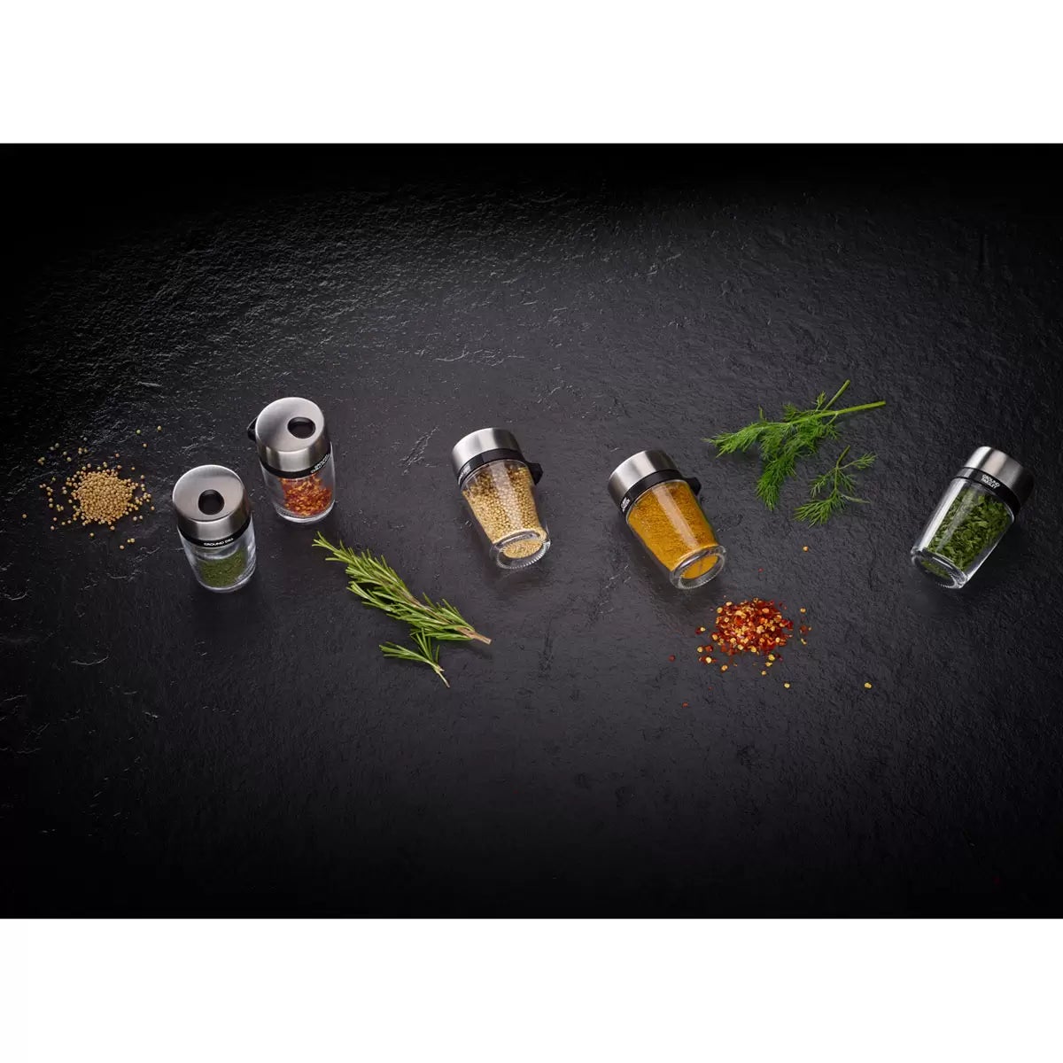 Cole & Mason 20 Jar Filled Spice Rack Carousel, view 7