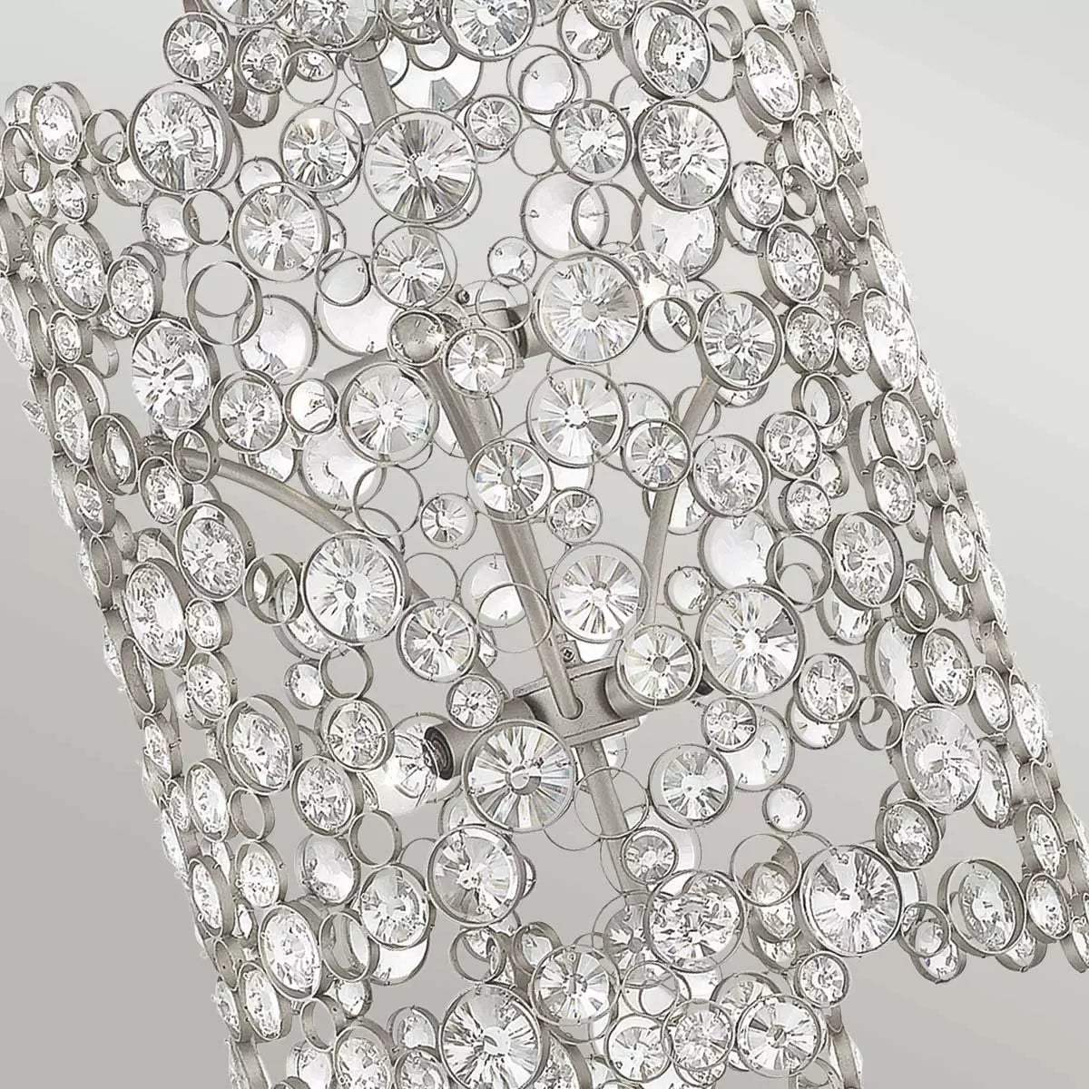 Elstead Anya Two Tier Pendant - Silver Leaf