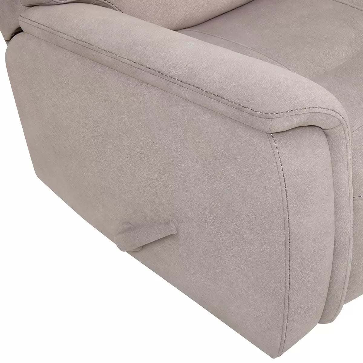 True Innovations Hayden Beige Fabric Manual Recliner Chair