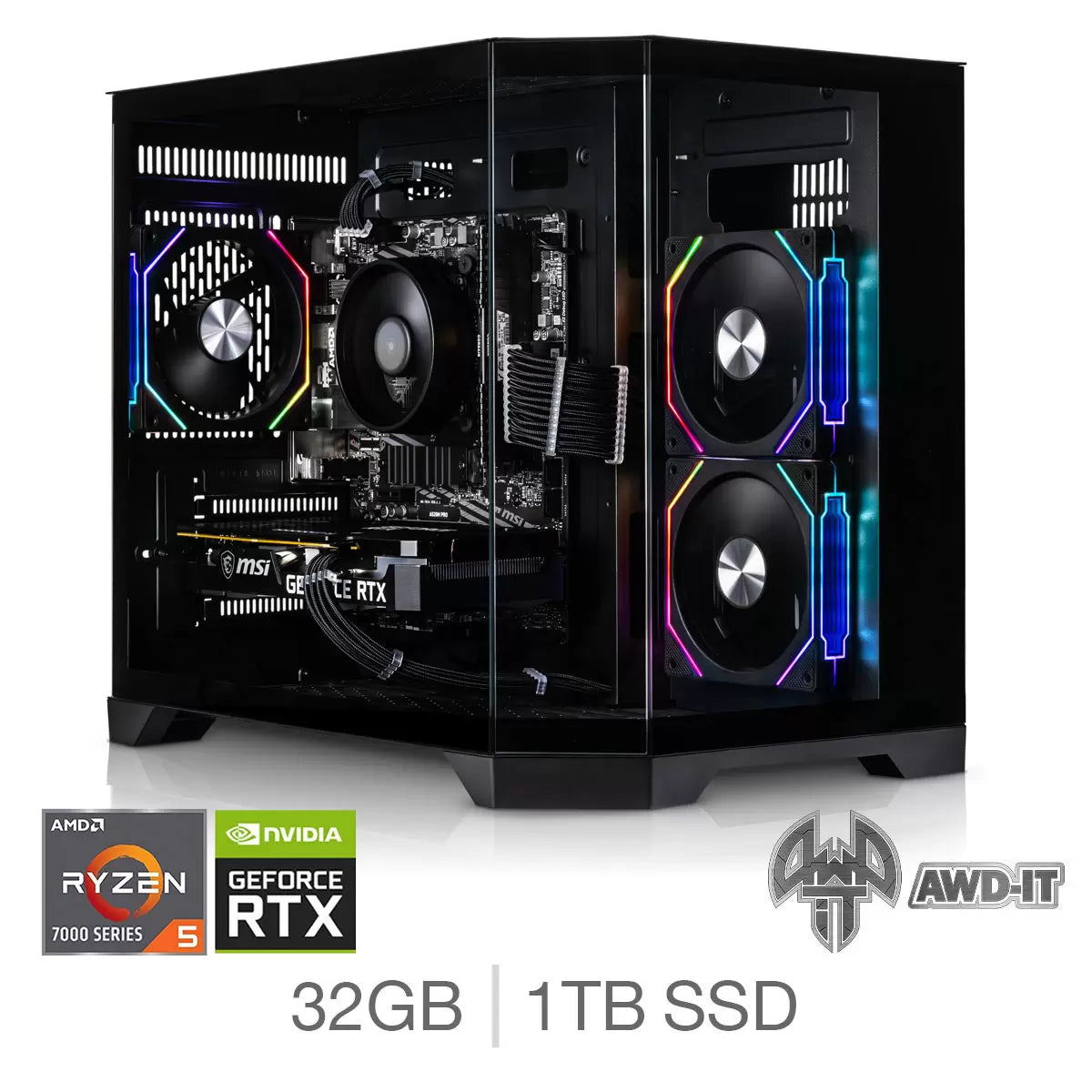 AWD-IT Mars 5 Ti, AMD Ryzen 5, 32GB RAM, 1TB SSD, NVIDIA GeForce RTX 5070 Ti
