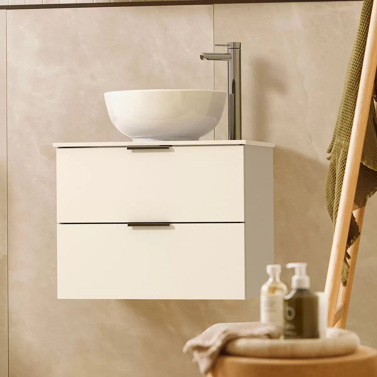 Tavistock Vesta 59.8 cm Wall Mounted Vanity Unit In White