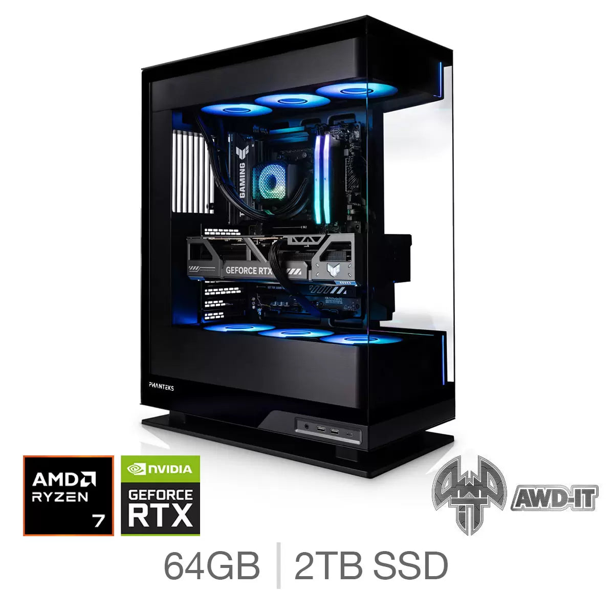 AWD-IT Evolution 9, AMD Ryzen 7, 64GB RAM, 2TB SSD, NVIDIA GeForce RTX 5090