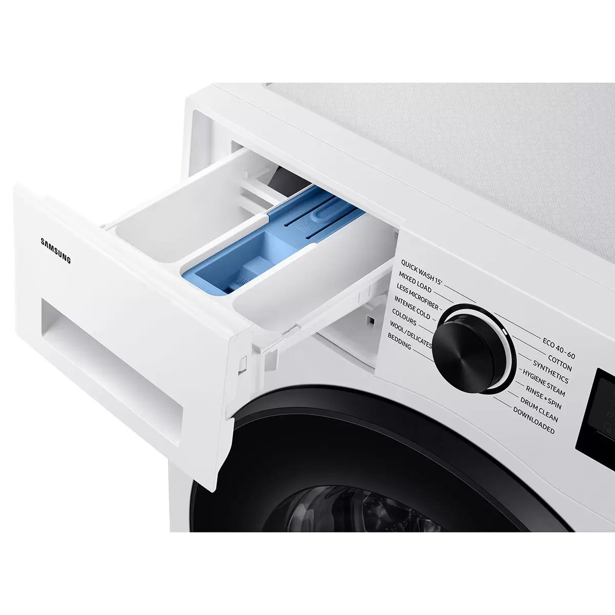 Samsung Series 5 WW90CGC04DAEEU 9kg Washing Machine, A Rated in White, view 4