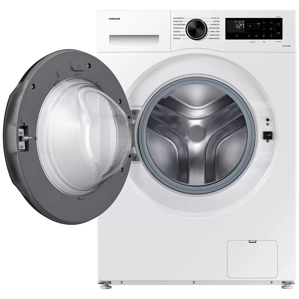Samsung Series 5 WW90CGC04DAEEU 9kg Washing Machine, A Rated in White, view 2