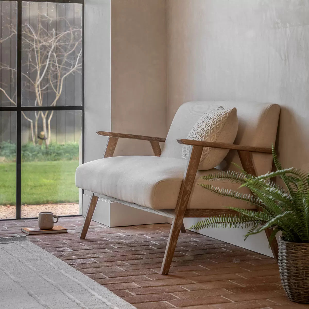 Gallery Neyland Natural Linen 2 Seater Sofa