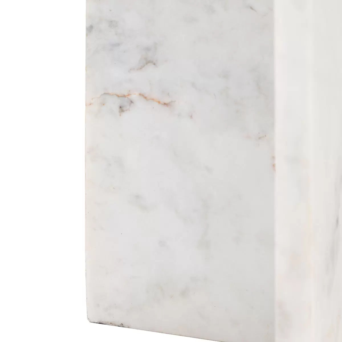 Gallery Amalfi White Marble Side Table
