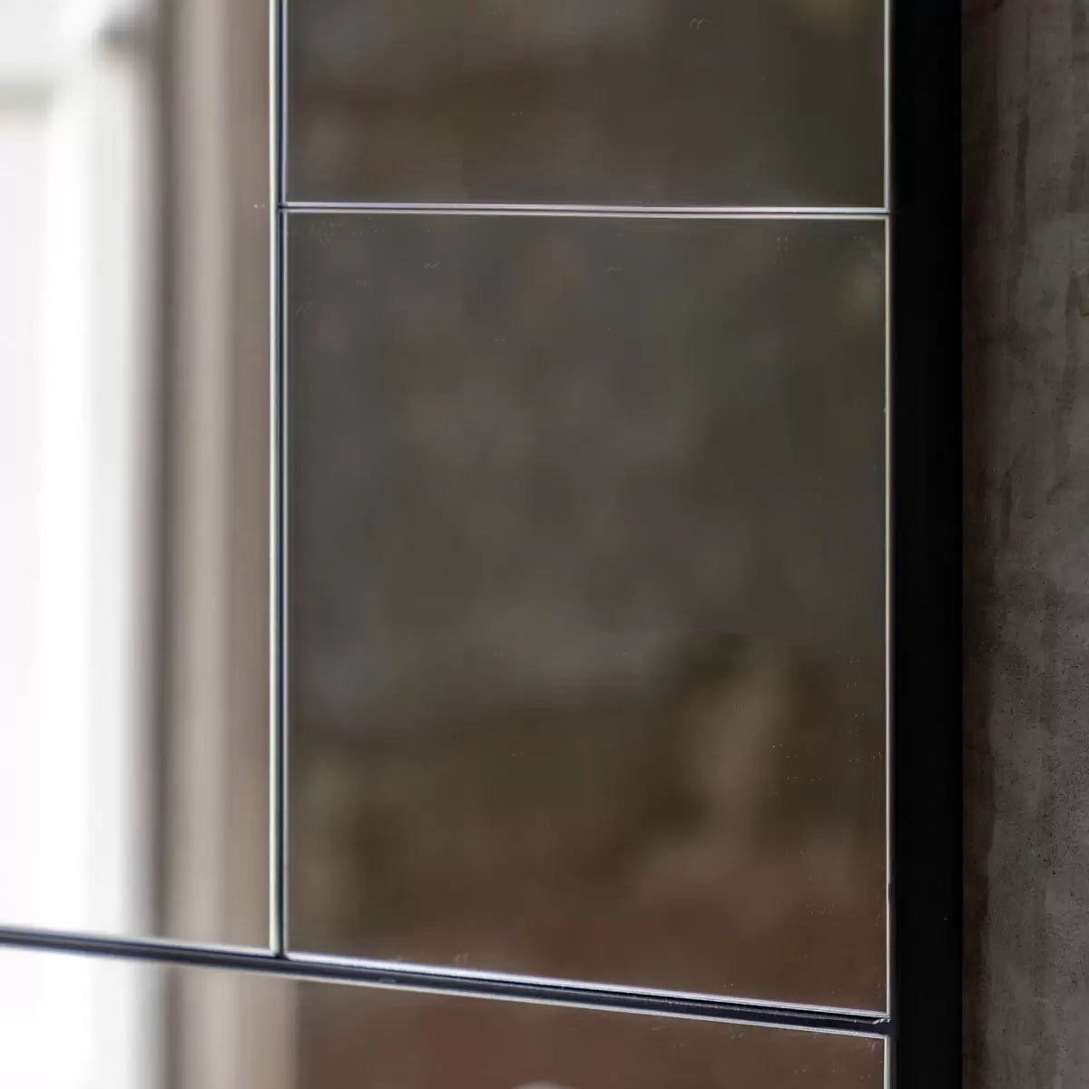 Gallery Broadheath Black Rectangular Mirror, 81 x 122cm
