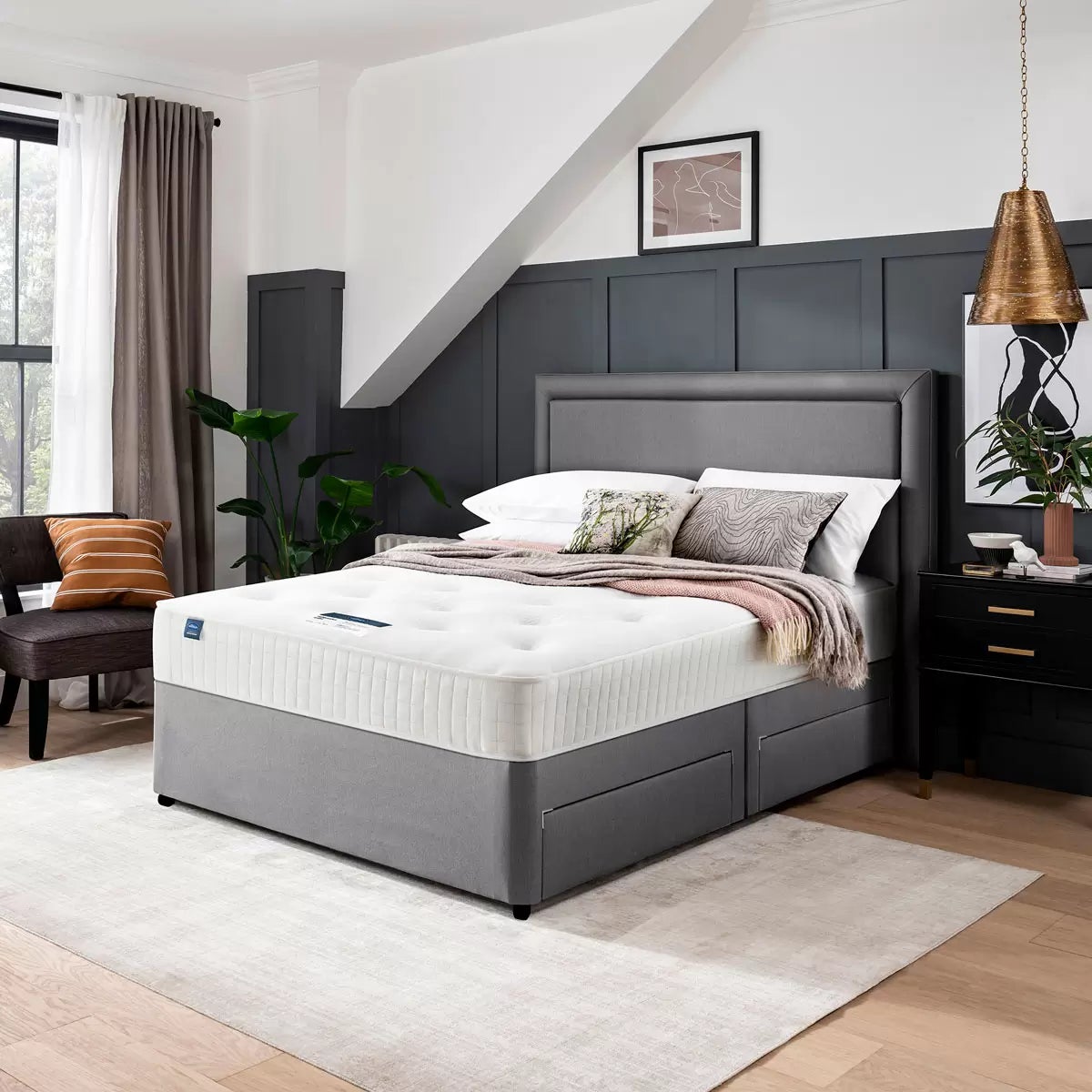 Silentnight 1400 Pocket Ortho Mattress, Super King, view 5
