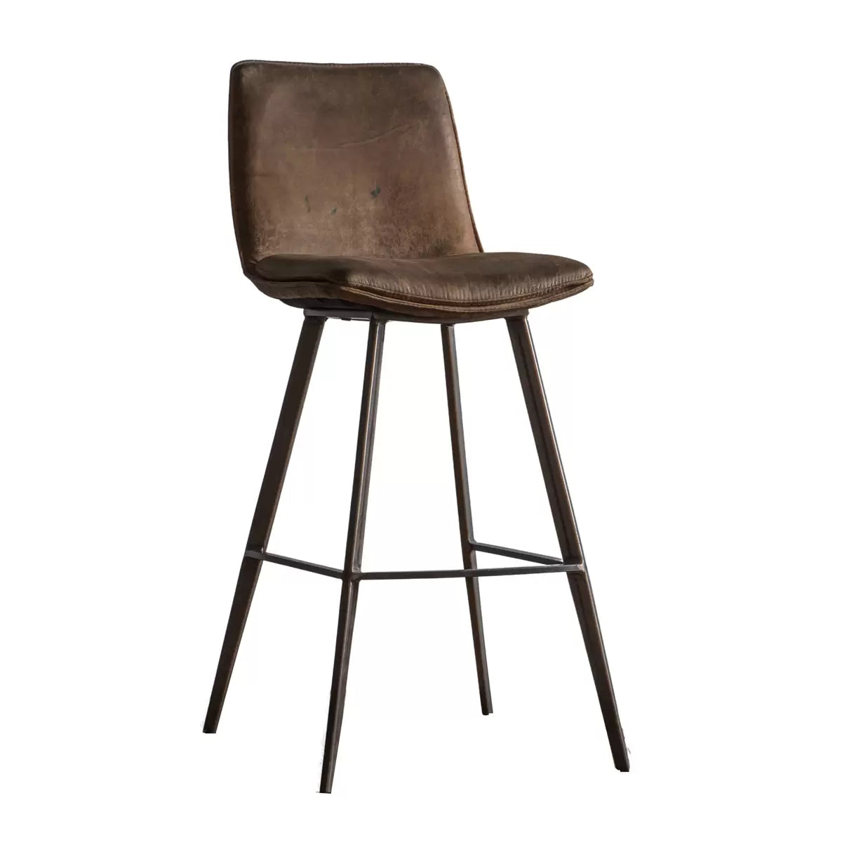 Gallery Henley Brown Faux Leather Bar Stool, 2 Pack