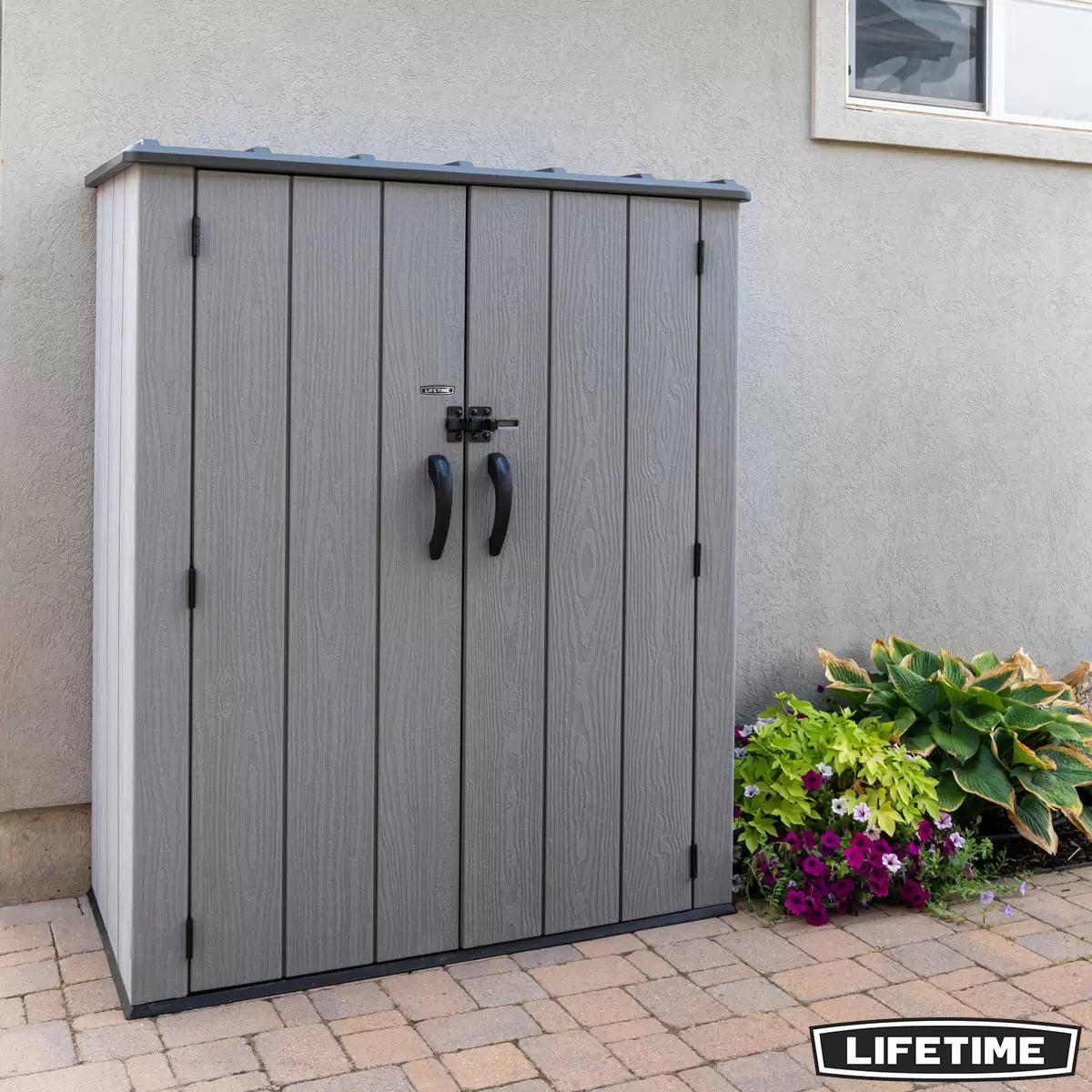 Lifetime 4ft 6" x 2ft 4" (1.4 x 0.7m) Vertical 1, 510 Litre Storage Shed