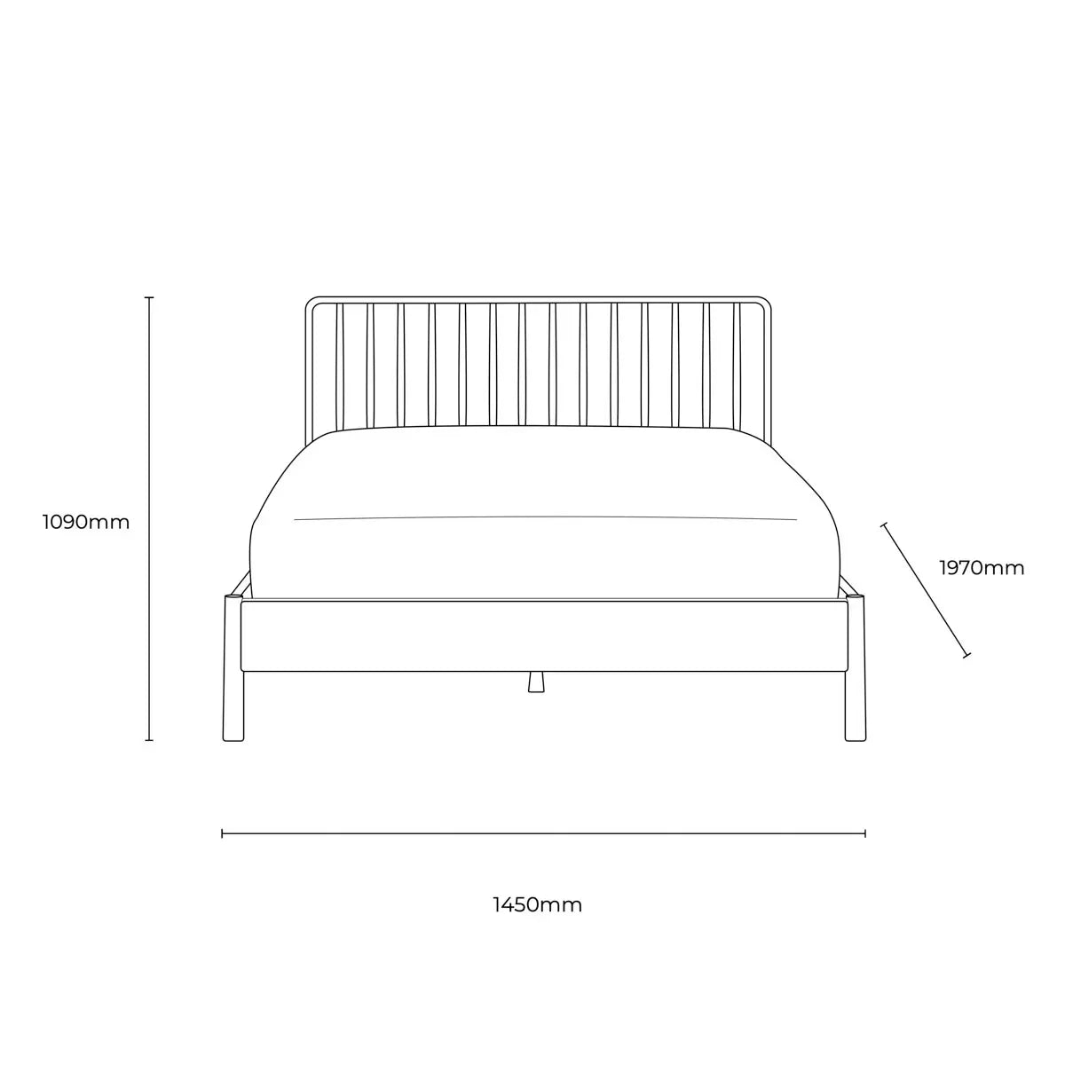 Gallery Wycombe Natural Oak Bed Frame in 3 Sizes