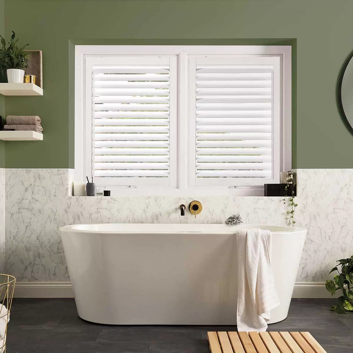 Shutters Factory Custom Made & Installed Luma Composite Easy Fit Window Shutters