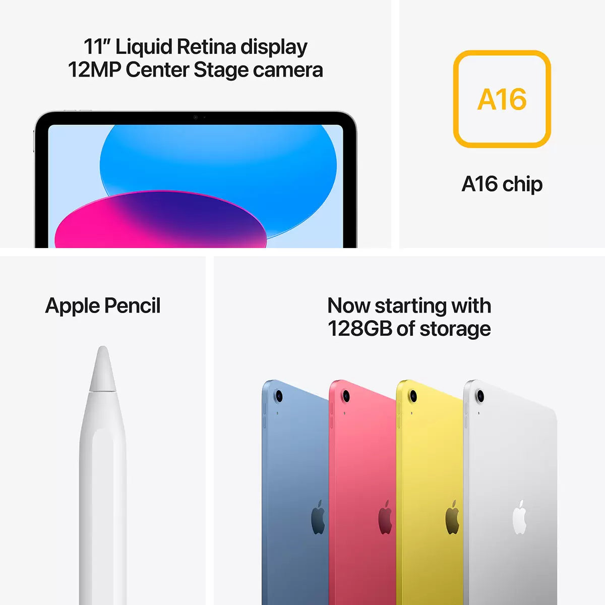 Apple iPad A16, 11 Inch, WiFi 256GB