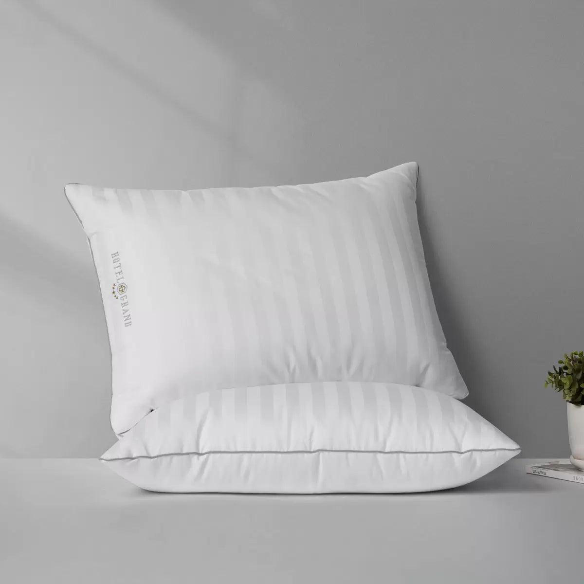 Hotel Grand Feather & Down Rolled Pillow, 2 Pack