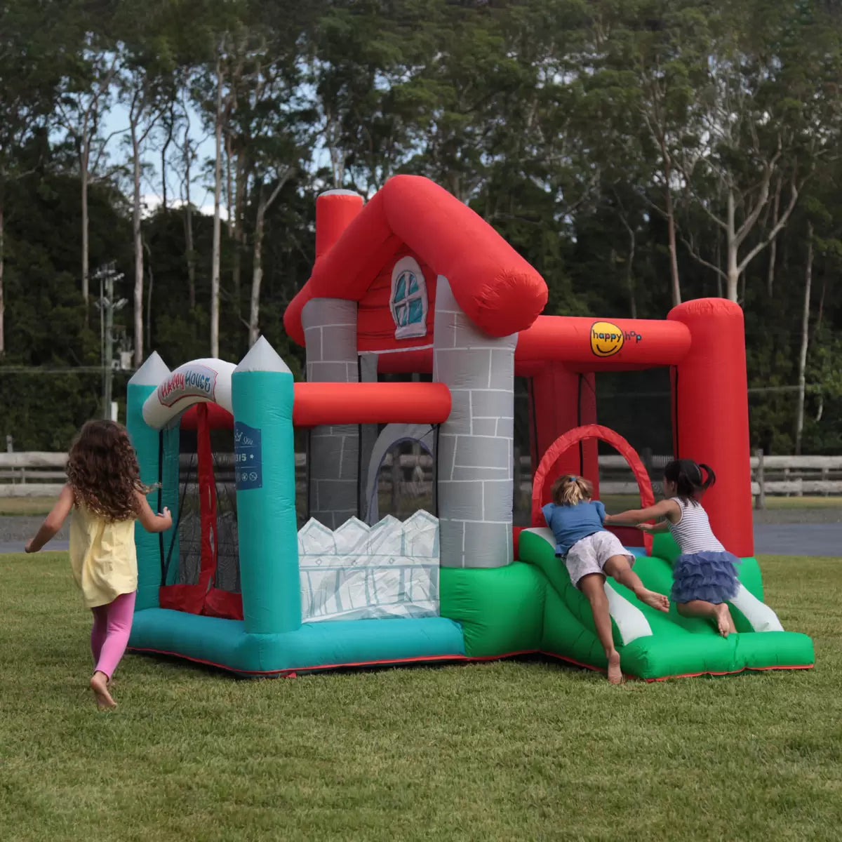 Happy Hop Happy House Bouncy Castle, Ball Pit & Slide (3+ Years)