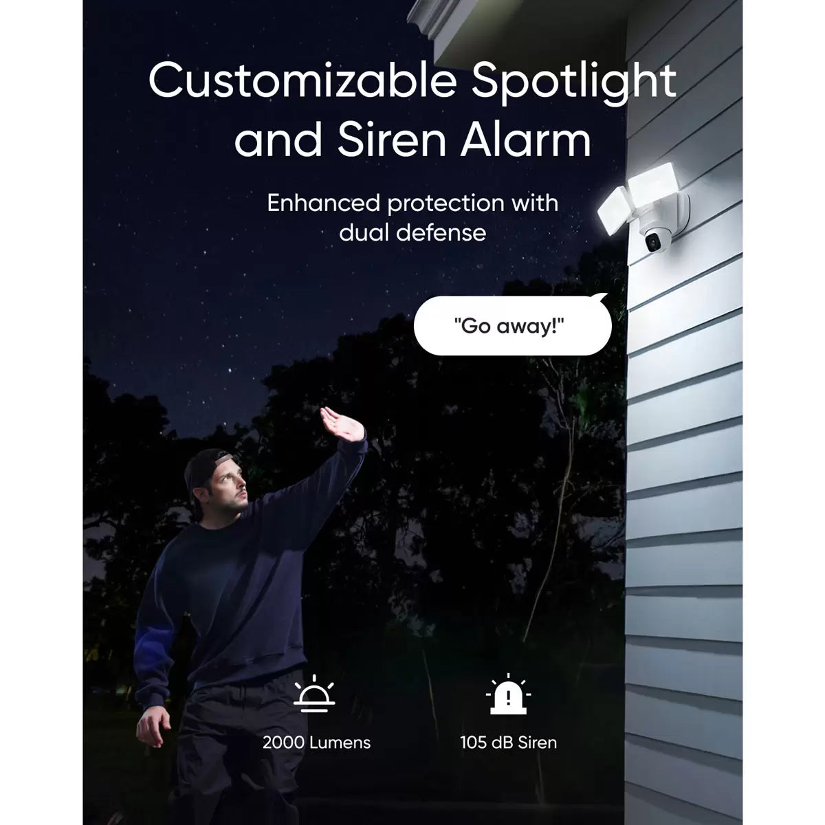 eufy Floodlight Cam E30 Outdoor Security Camera with Built-In Lights - No Monthly Fees