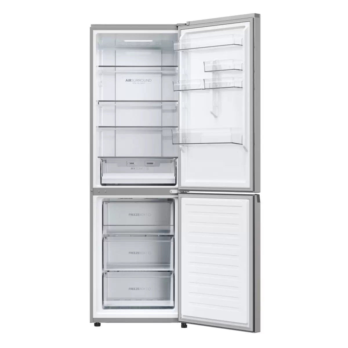 Haier HDPW3618DNPK Fridge Freezer, D Rated in Inox