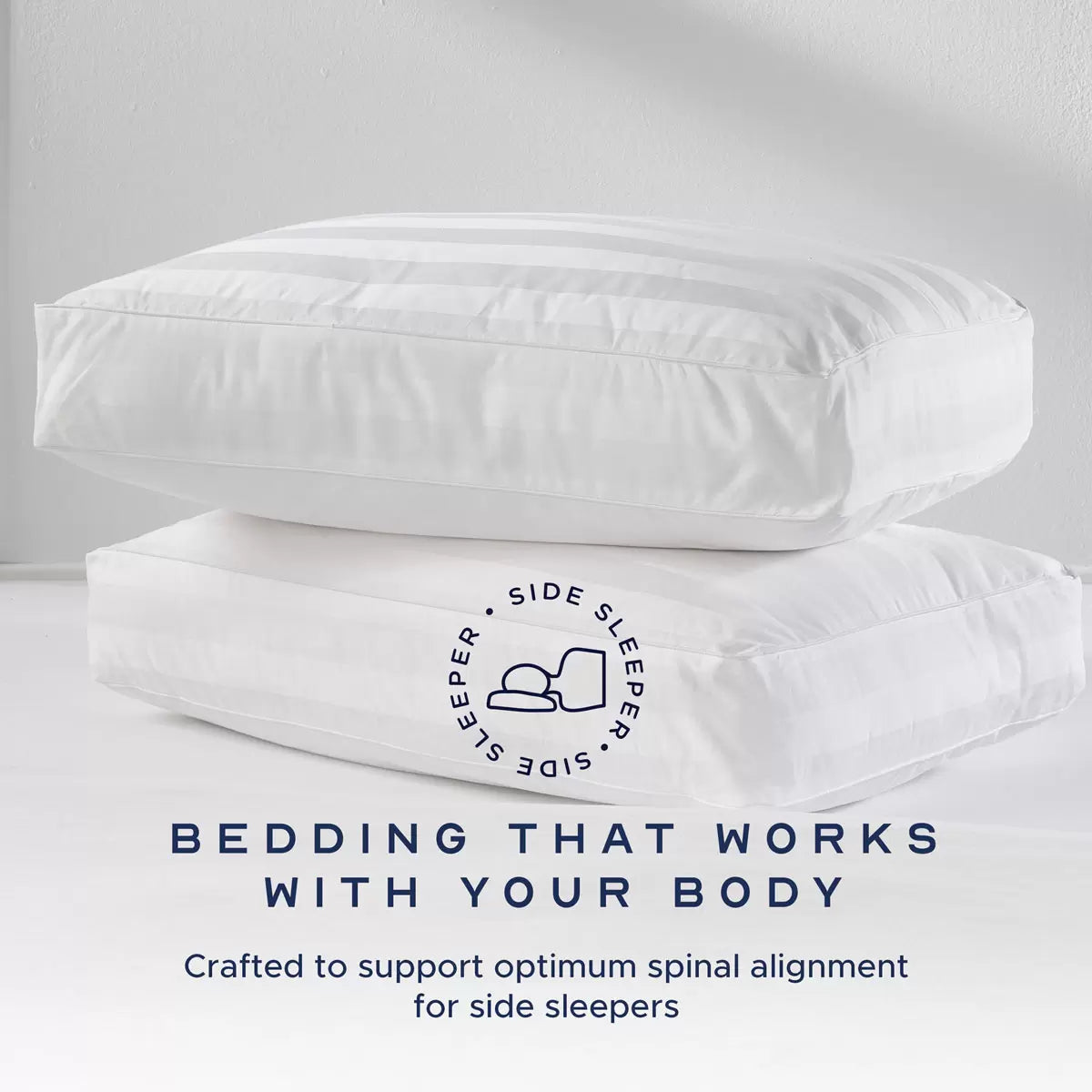 Snuggledown Luxury Side Sleeper Pillow, 2 Pack