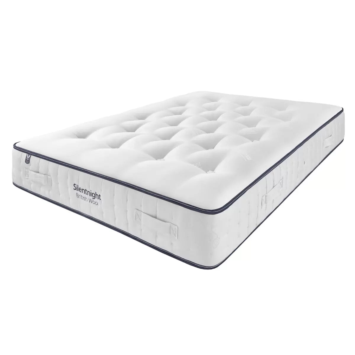 Silentnight British Wool 2400 Pocket Mattress & Slate Grey Full Ottoman Divan