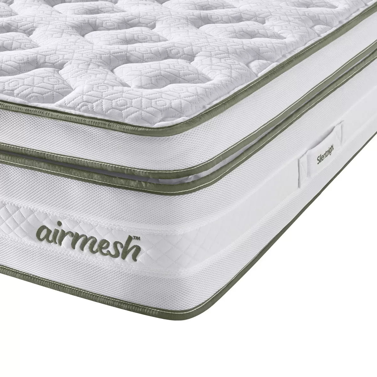 Silentnight AirMesh® 3000 Pocket Boxtop Mattress & Sandstone Divan in 4 Sizes